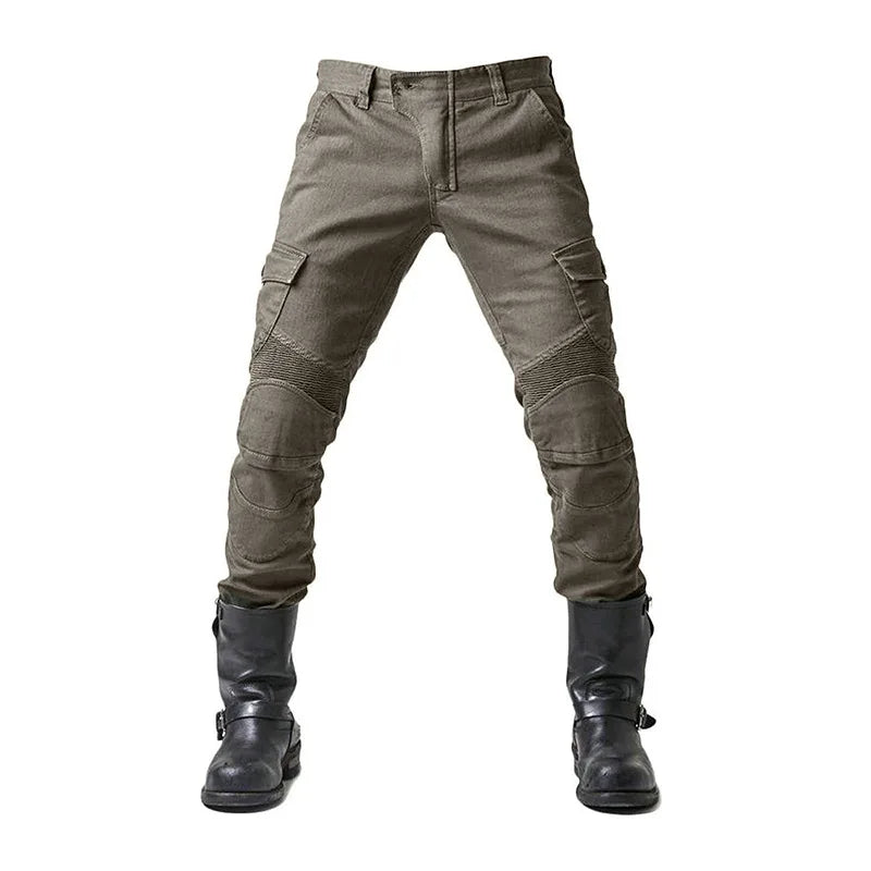 Men Denim Cargo Skinny Solid Pockets Pencil Pants Washed Ankle Length Jeans Vintage Moto Biker 2024 Summer Slim Fit Sheath