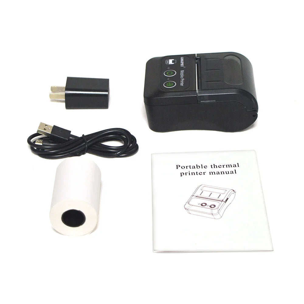 Mini Portable Bluetooth Thermal Receipt Printer Compatible With Multiple Systems Suitable For POS Machine to Print Receipts