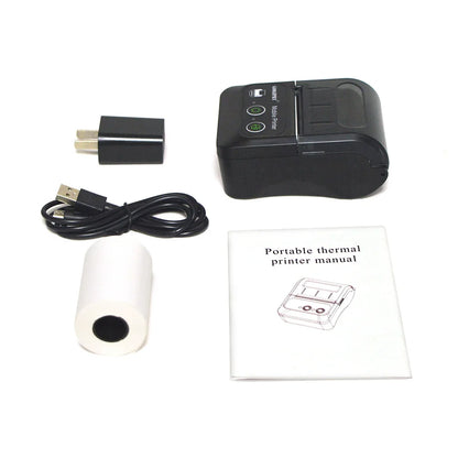 Mini Portable Bluetooth Thermal Receipt Printer Compatible With Multiple Systems Suitable For POS Machine to Print Receipts