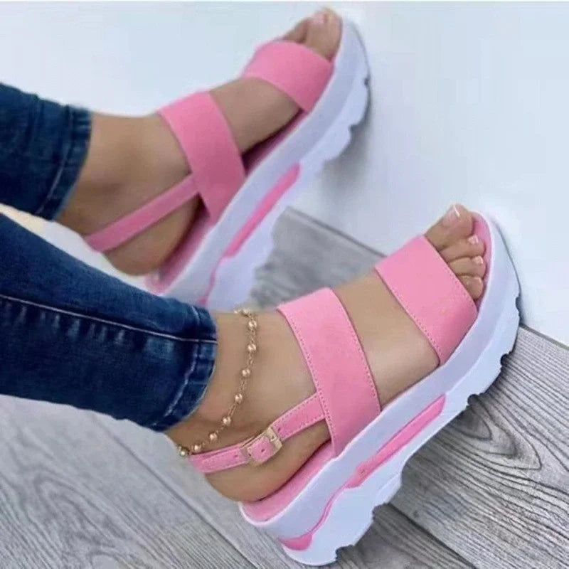Summer Sandals for Women Fashion Platform Sandals Wedge  Casual Shoes Lightweight Heeled