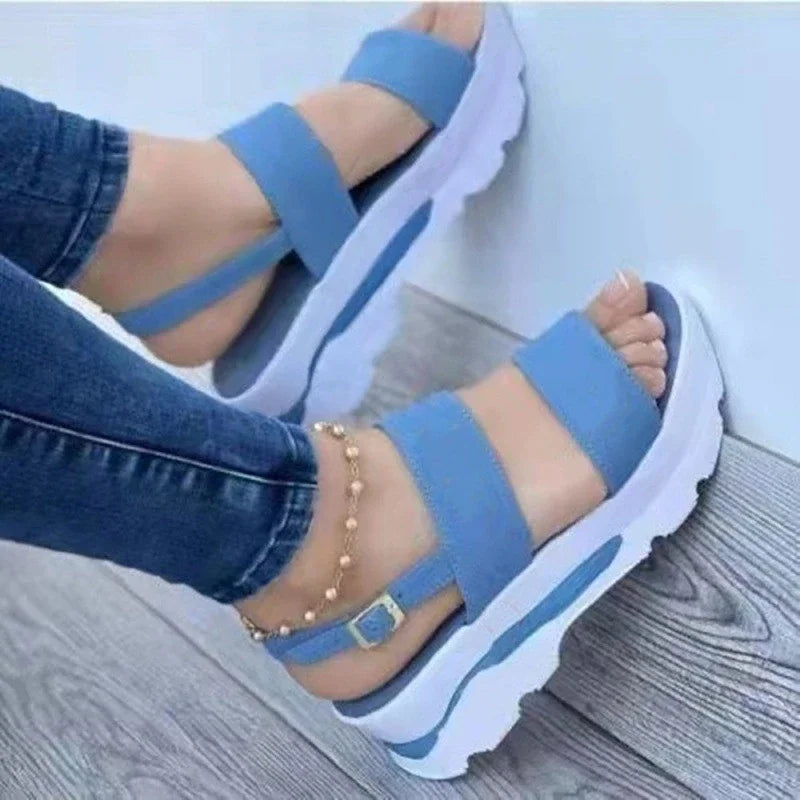 Summer Sandals for Women Fashion Platform Sandals Wedge  Casual Shoes Lightweight Heeled