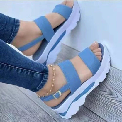 Summer Sandals for Women Fashion Platform Sandals Wedge  Casual Shoes Lightweight Heeled