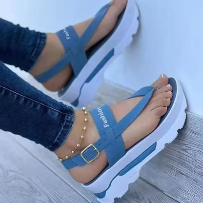 Summer Sandals for Women Fashion Platform Sandals Wedge  Casual Shoes Lightweight Heeled