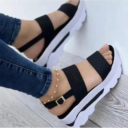 Summer Sandals for Women Fashion Platform Sandals Wedge  Casual Shoes Lightweight Heeled
