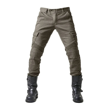 Men Denim Cargo Skinny Solid Pockets Pencil Pants Washed Ankle Length Jeans Vintage Moto Biker 2024 Summer Slim Fit Sheath