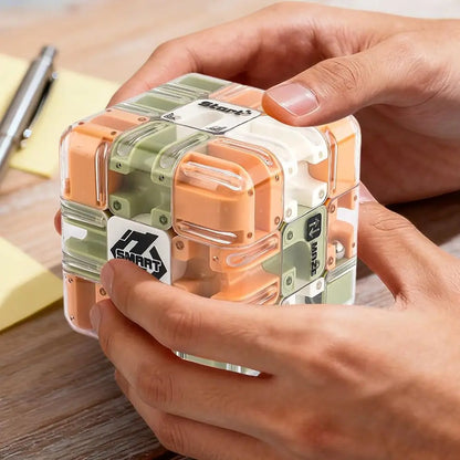 Large 3D Labyrinth Cube Puzzle, 3D Puzzles Maze Cube Ball Puzzle, Spatial Awareness Brain Training Toy Logic Development
