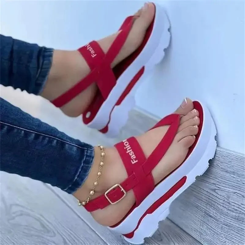 Summer Sandals for Women Fashion Platform Sandals Wedge  Casual Shoes Lightweight Heeled