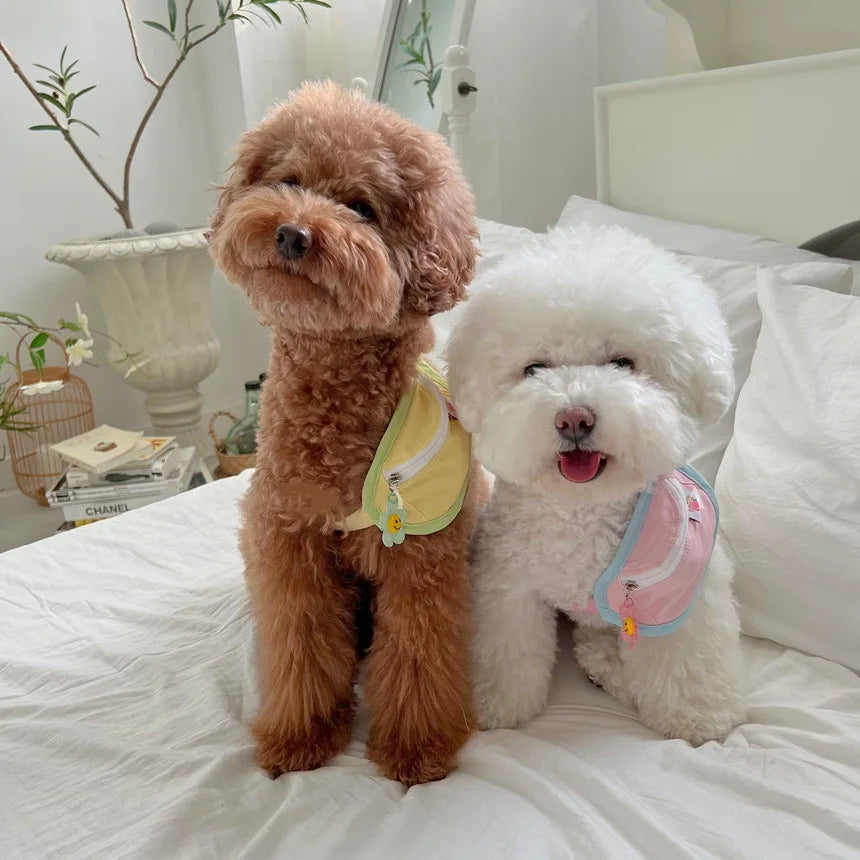 New INS Backpack-style Poop Bag Hit Color Powder Blue Yellow Green Messenger Bag Dog Cat Pet Backpack Cat Backpack