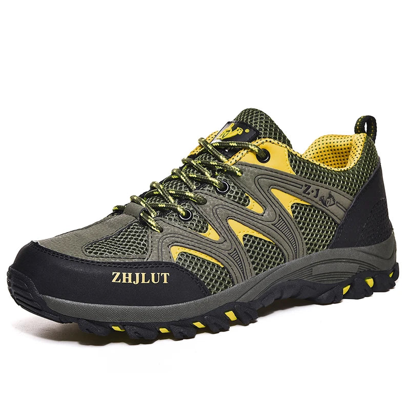 Spring Summer Air Mesh Breathable Waterproof Anti-skid Climbing Shoes Men's Outdoor Hiking Shoes Man New Trekking Trail Sneakers