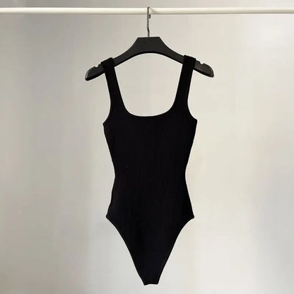 Spring Summer Slim Fit Sexy V-neck Jumpsuit Flip Basic Top Casual Hotsweet Undershirt Women Bodysuit Lingerie Sleepwear Bodycone
