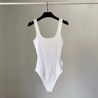 Spring Summer Slim Fit Sexy V-neck Jumpsuit Flip Basic Top Casual Hotsweet Undershirt Women Bodysuit Lingerie Sleepwear Bodycone