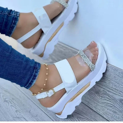 Summer Sandals for Women Fashion Platform Sandals Wedge  Casual Shoes Lightweight Heeled