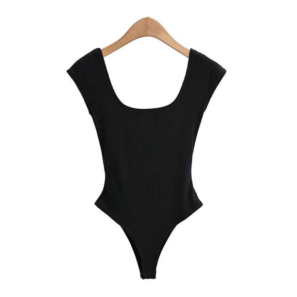 Spring Summer Slim Fit Sexy V-neck Jumpsuit Flip Basic Top Casual Hotsweet Undershirt Women Bodysuit Lingerie Sleepwear Bodycone