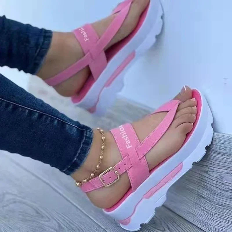 Summer Sandals for Women Fashion Platform Sandals Wedge  Casual Shoes Lightweight Heeled