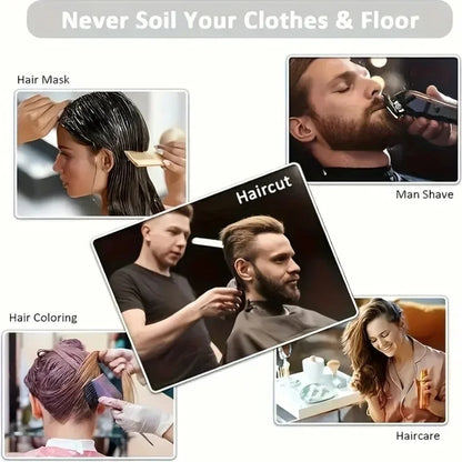 Professional Haircut Cape Non-Stick Waterproof Adjustable Neck Duster for Stylists And Barbers Salon Quality