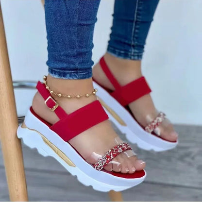 Summer Sandals for Women Fashion Platform Sandals Wedge  Casual Shoes Lightweight Heeled