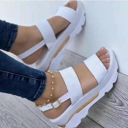 Summer Sandals for Women Fashion Platform Sandals Wedge  Casual Shoes Lightweight Heeled