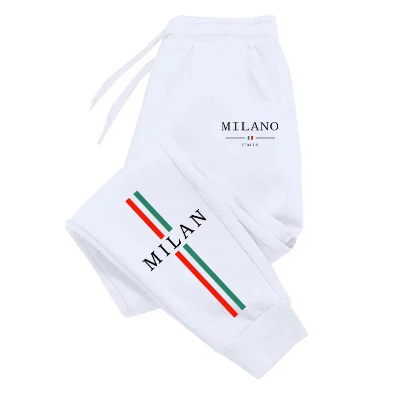 Hot Sales Jogging Fashion Print 2026 Spring Summer Men's Sweatpants Versatile Gym Comfort Soft Sports Casual Trousers Drawstring