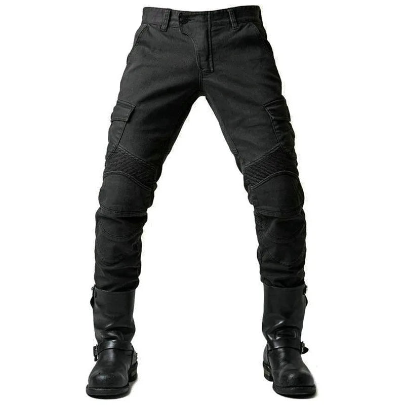 Men Denim Cargo Skinny Solid Pockets Pencil Pants Washed Ankle Length Jeans Vintage Moto Biker 2024 Summer Slim Fit Sheath
