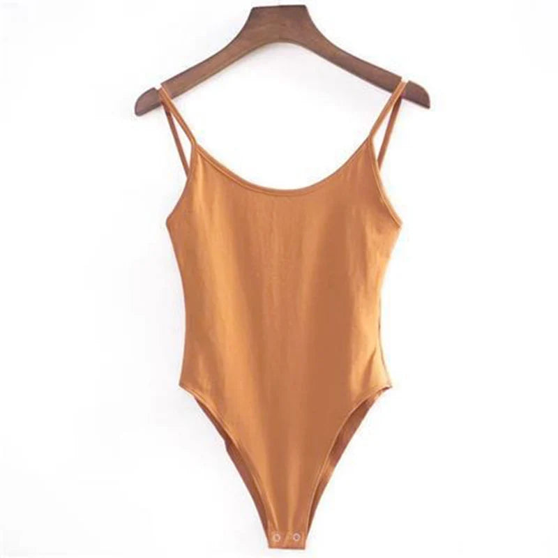 Spring Summer Slim Fit Sexy V-neck Jumpsuit Flip Basic Top Casual Hotsweet Undershirt Women Bodysuit Lingerie Sleepwear Bodycone