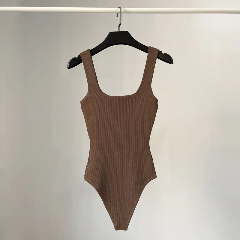 Spring Summer Slim Fit Sexy V-neck Jumpsuit Flip Basic Top Casual Hotsweet Undershirt Women Bodysuit Lingerie Sleepwear Bodycone