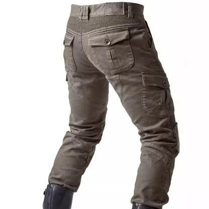 Men Denim Cargo Skinny Solid Pockets Pencil Pants Washed Ankle Length Jeans Vintage Moto Biker 2024 Summer Slim Fit Sheath