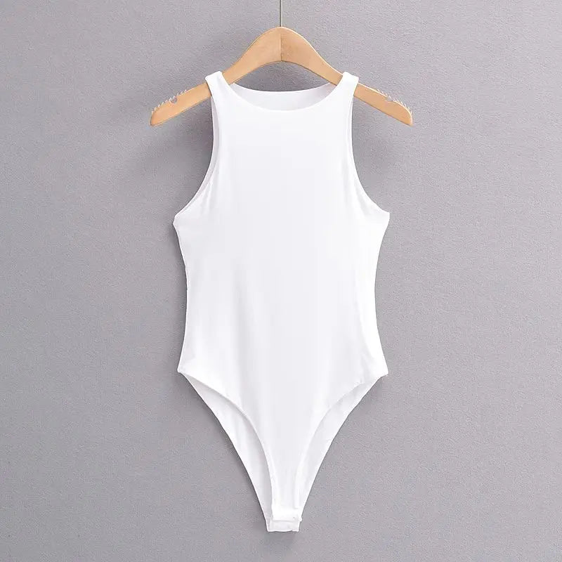 Spring Summer Slim Fit Sexy V-neck Jumpsuit Flip Basic Top Casual Hotsweet Undershirt Women Bodysuit Lingerie Sleepwear Bodycone