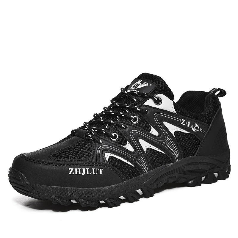 Spring Summer Air Mesh Breathable Waterproof Anti-skid Climbing Shoes Men's Outdoor Hiking Shoes Man New Trekking Trail Sneakers