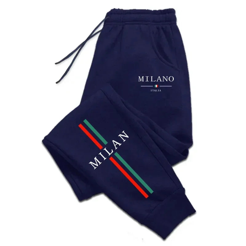 Hot Sales Jogging Fashion Print 2026 Spring Summer Men's Sweatpants Versatile Gym Comfort Soft Sports Casual Trousers Drawstring